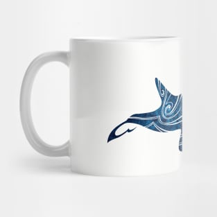 Tribal Orca (deep ocean color) Mug